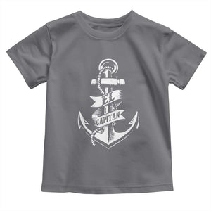 Boat El Capitan Toddler T Shirt TS09 Charcoal Print Your Wear