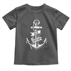 Boat El Capitan Toddler T Shirt TS09 Dark Heather Print Your Wear