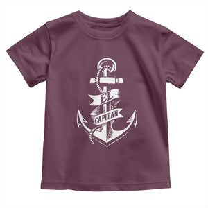 Boat El Capitan Toddler T Shirt TS09 Maroon Print Your Wear