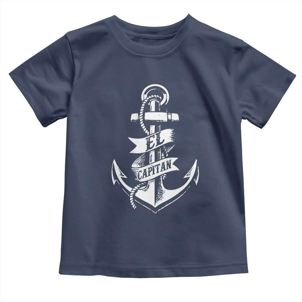 Boat El Capitan Toddler T Shirt TS09 Navy Print Your Wear