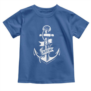 Boat El Capitan Toddler T Shirt TS09 Royal Blue Print Your Wear