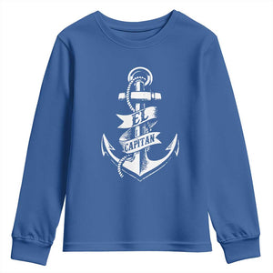 Boat El Capitan Youth Sweatshirt TS09 Royal Blue Print Your Wear