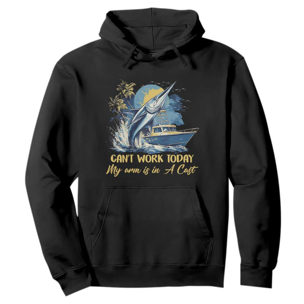 Fishing Boat Hoodie Fish More Worry Less TS09 Black Print Your Wear