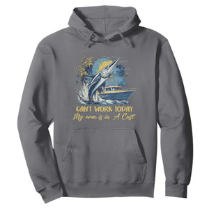 Fishing Boat Hoodie Fish More Worry Less TS09 Charcoal Print Your Wear