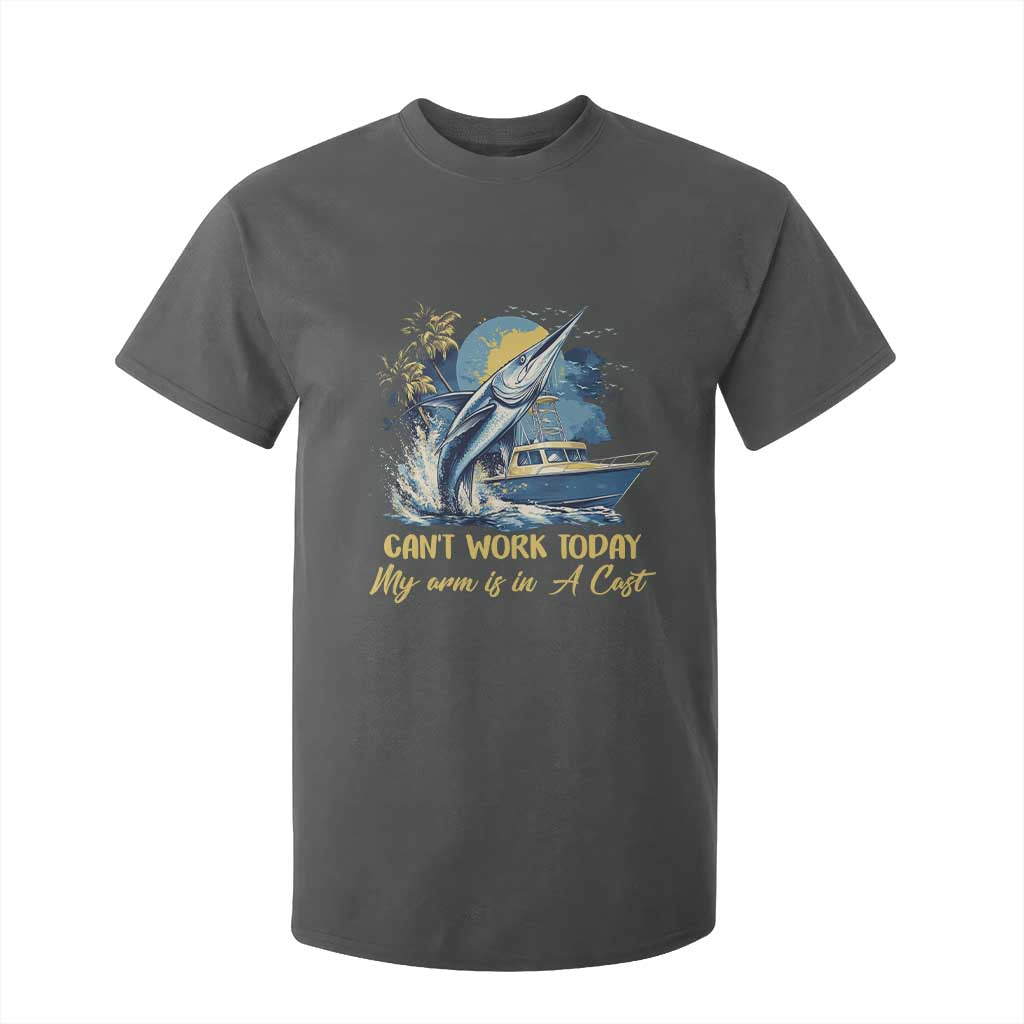 Fishing Boat T Shirt For Kid Fish More Worry Less TS09 Dark Heather Print Your Wear
