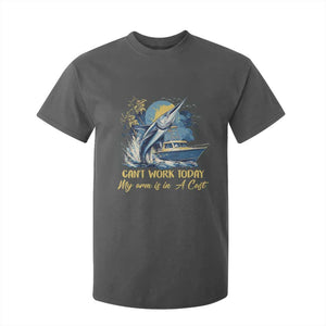Fishing Boat T Shirt For Kid Fish More Worry Less TS09 Dark Heather Print Your Wear