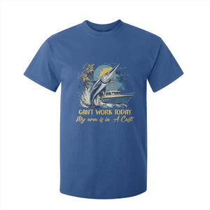 Fishing Boat T Shirt For Kid Fish More Worry Less TS09 Royal Blue Print Your Wear