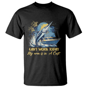 Fishing Boat T Shirt Fish More Worry Less TS09 Black Print Your Wear
