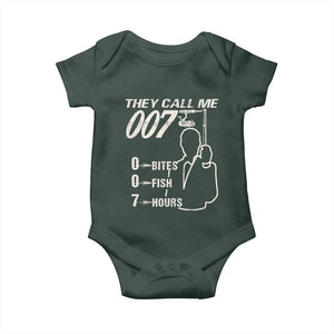 Funny Fishing Baby Onesie They Call Me 007 Fisherman TS09 Print Your Wear