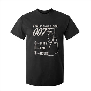 Funny Fishing T Shirt For Kid They Call Me 007 Fisherman TS09 Black Print Your Wear