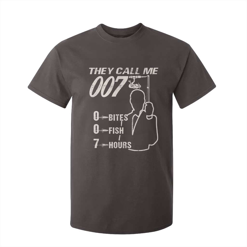 Funny Fishing T Shirt For Kid They Call Me 007 Fisherman TS09 Dark Chocolate Print Your Wear