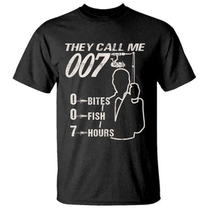 Funny Fishing T Shirt They Call Me 007 Fisherman TS09 Black Print Your Wear