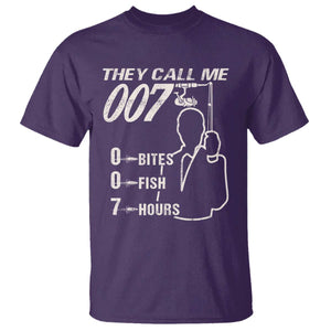 Funny Fishing T Shirt They Call Me 007 Fisherman TS09 Purple Print Your Wear