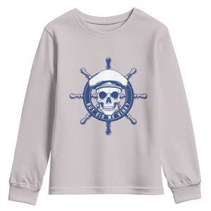 Funny But Did We Sink Youth Sweatshirt TS09 Ice Gray Print Your Wear