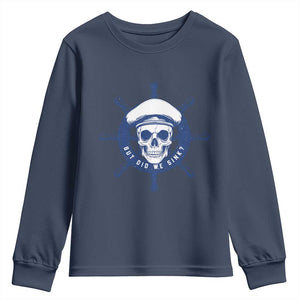 Funny But Did We Sink Youth Sweatshirt TS09 Navy Print Your Wear