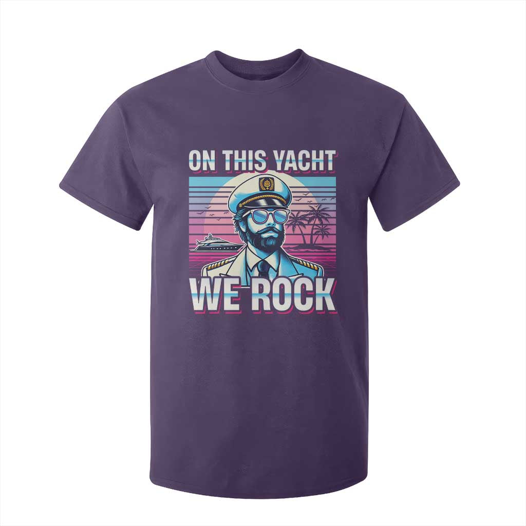 Yacht Rock Party T Shirt For Kid On This Yacht We Rock Boating TS09 Purple Print Your Wear