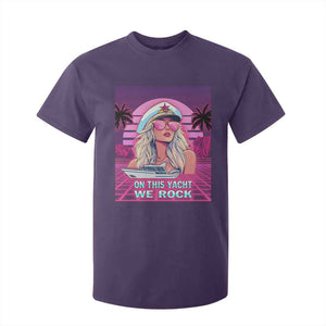 Yacht Rock Party T Shirt For Kid On This Yacht We Rock Boating Lady Captain TS09 Purple Print Your Wear