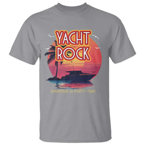 Yacht Rock Party T Shirt Boat Drinking Maritime Is Party Time TS09 Sport Gray Print Your Wear