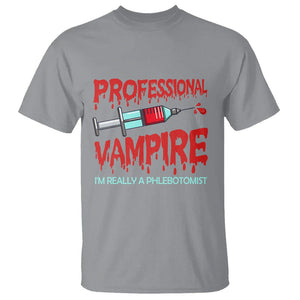 Funny Phlebotomist Professional Vampire T Shirt TS09 Sport Gray Printyourwear