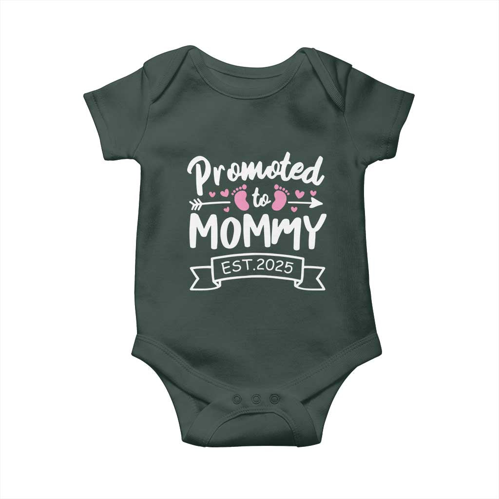 Promoted To Mommy Est 2025 Baby Onesie TS09 Print Your Wear