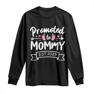 Promoted To Mommy Est 2025 Long Sleeve Shirt TS09 Black Print Your Wear
