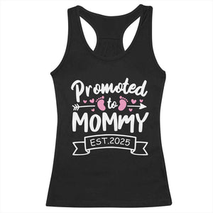 Promoted To Mommy Est 2025 Racerback Tank Top TS09 Black Print Your Wear