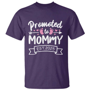Promoted To Mommy Est 2025 T Shirt TS09 Purple Print Your Wear