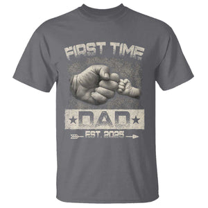 First Time Dad Est 2025 T Shirt TS09 Charcoal Print Your Wear