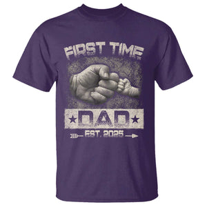 First Time Dad Est 2025 T Shirt TS09 Purple Print Your Wear
