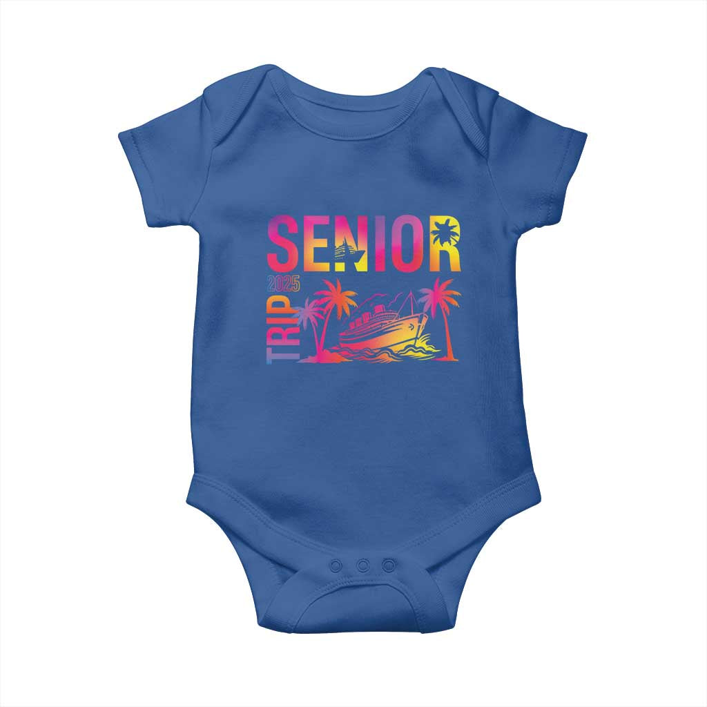 Senior Trip 2025 Baby Onesie Class of 2025 TS09 Royal Blue Print Your Wear