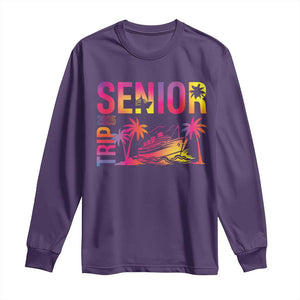 Senior Trip 2025 Long Sleeve Shirt Class of 2025 TS09 Purple Print Your Wear