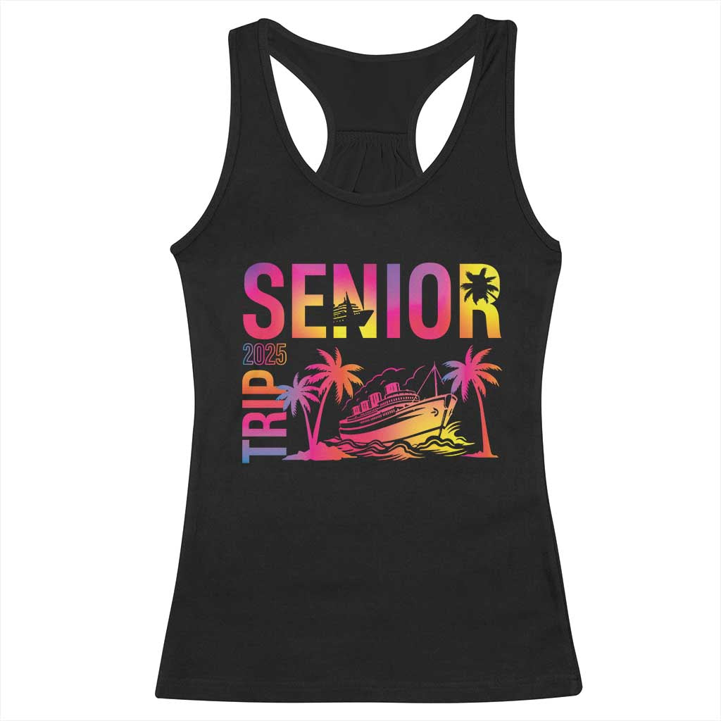 Senior Trip 2025 Racerback Tank Top Class of 2025 TS09 Black Print Your Wear