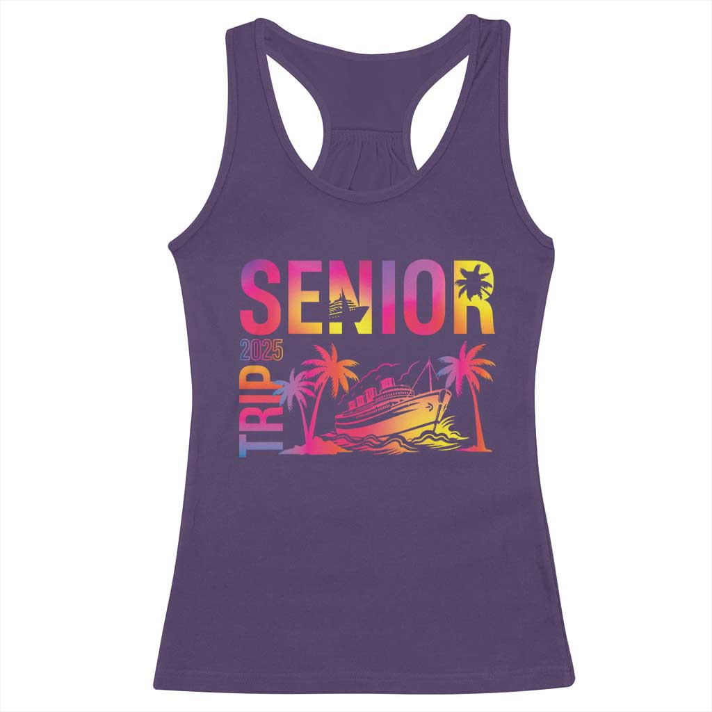 Senior Trip 2025 Racerback Tank Top Class of 2025 TS09 Purple Print Your Wear