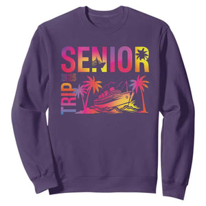 Senior Trip 2025 Sweatshirt Class of 2025 TS09 Purple Print Your Wear