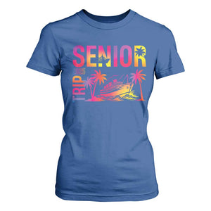 Senior Trip 2025 T Shirt For Women Class of 2025 TS09 Royal Blue Print Your Wear
