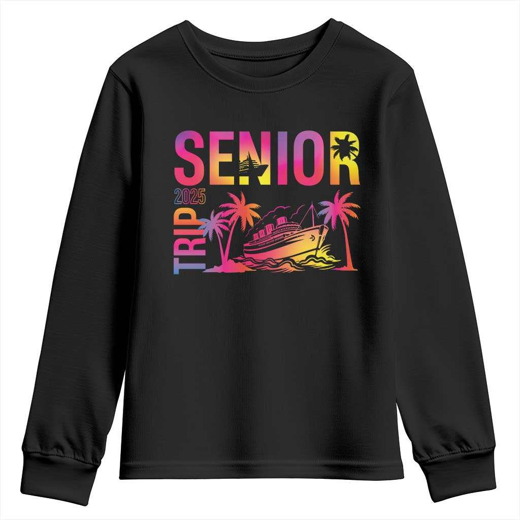 Senior Trip 2025 Youth Sweatshirt Class of 2025 TS09 Black Print Your Wear