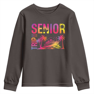 Senior Trip 2025 Youth Sweatshirt Class of 2025 TS09 Dark Chocolate Print Your Wear