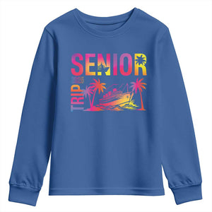 Senior Trip 2025 Youth Sweatshirt Class of 2025 TS09 Royal Blue Print Your Wear