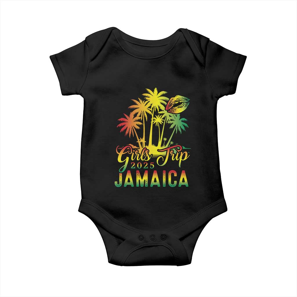 Jamaica Girls Trip 2025 Baby Onesie Summer Vacation TS09 Black Print Your Wear