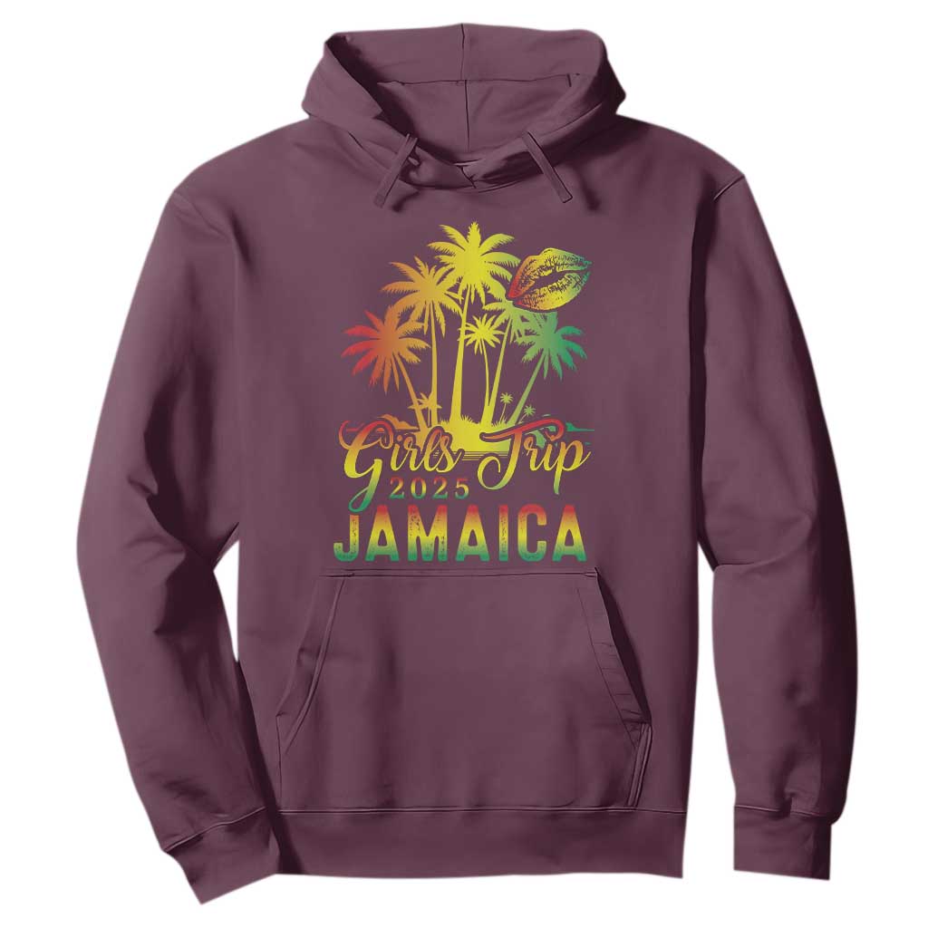 Jamaica Girls Trip 2025 Hoodie Summer Vacation TS09 Maroon Print Your Wear