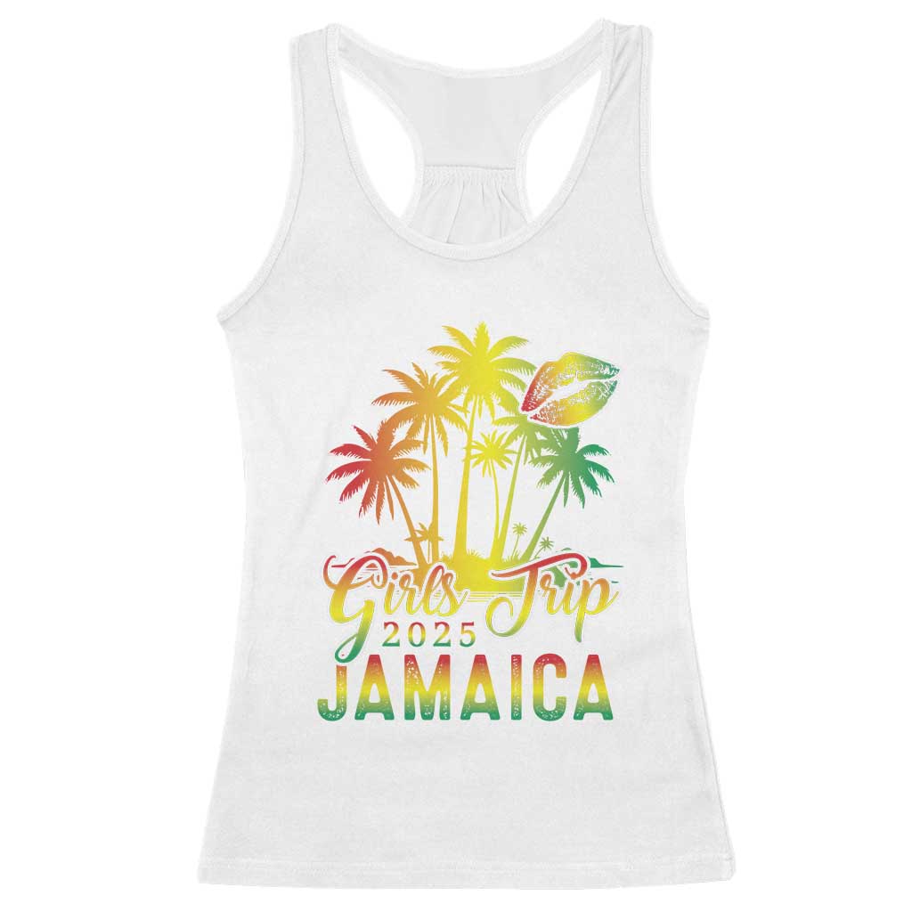 Jamaica Girls Trip 2025 Racerback Tank Top Summer Vacation TS09 White Print Your Wear