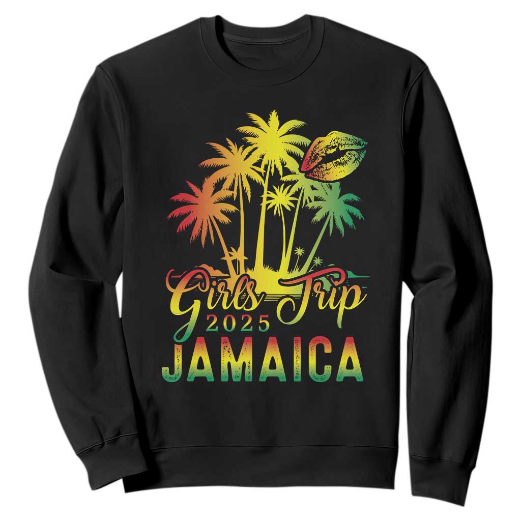 Jamaica Girls Trip 2025 Sweatshirt Summer Vacation TS09 Black Print Your Wear
