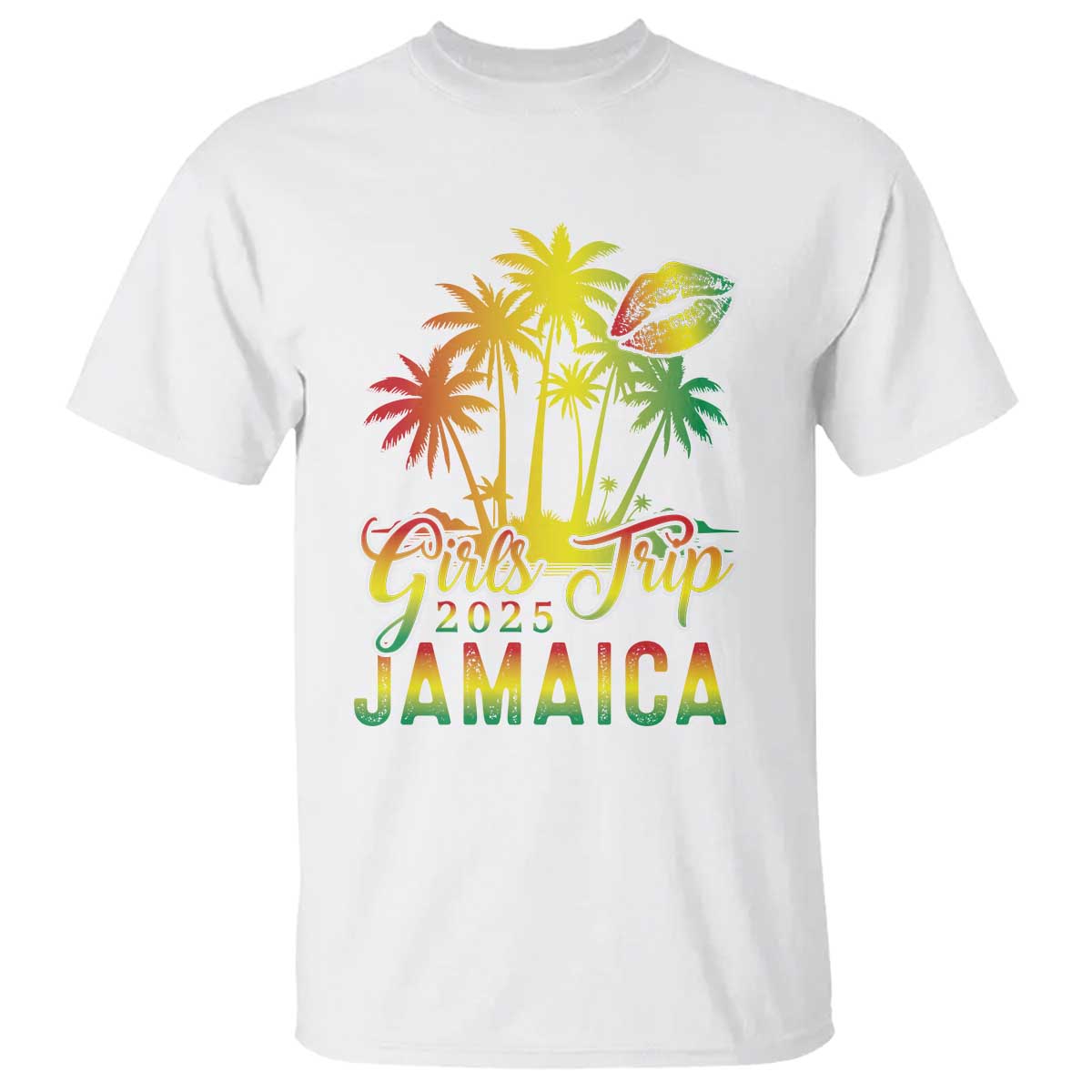 Jamaica Girls Trip 2025 T Shirt Summer Vacation TS09 White Print Your Wear