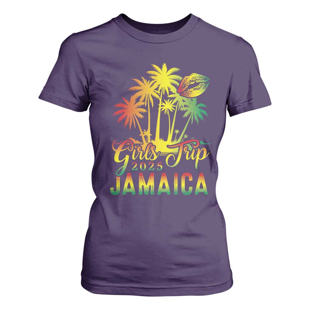 Jamaica Girls Trip 2025 T Shirt For Women Summer Vacation TS09 Purple Print Your Wear