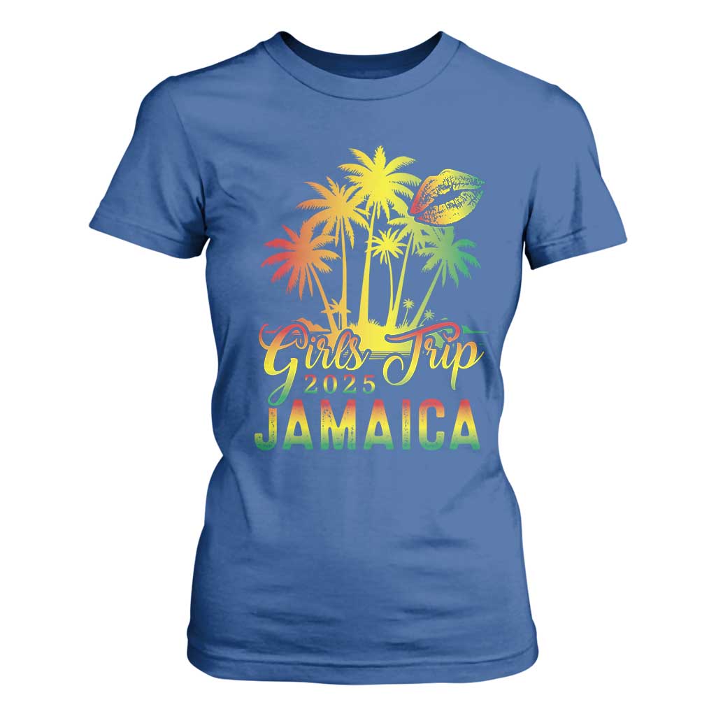 Jamaica Girls Trip 2025 T Shirt For Women Summer Vacation TS09 Royal Blue Print Your Wear
