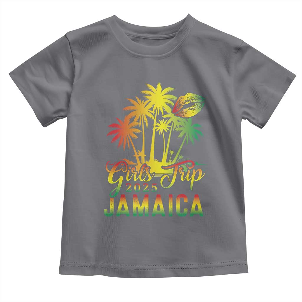 Jamaica Girls Trip 2025 Toddler T Shirt Summer Vacation TS09 Charcoal Print Your Wear