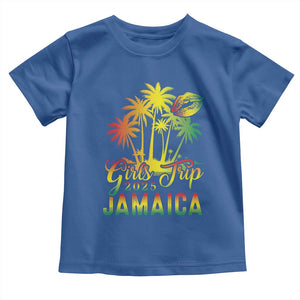 Jamaica Girls Trip 2025 Toddler T Shirt Summer Vacation TS09 Royal Blue Print Your Wear