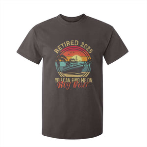 Funny Retirement T Shirt For Kid I'm Retired You Can Find Me On My Boat TS09 Dark Chocolate Print Your Wear