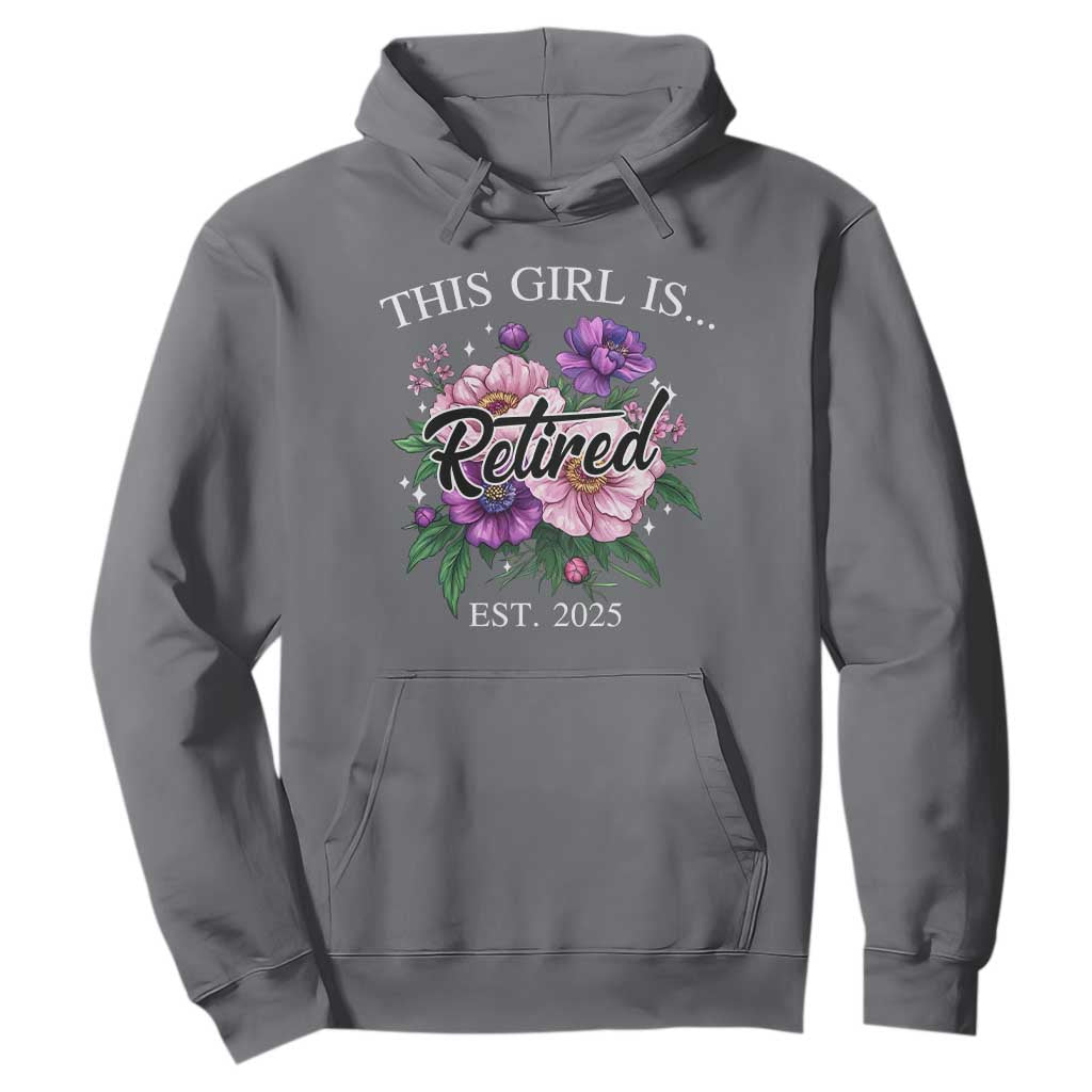 This Girl Is Retired Est 2025 Hoodie TS09 Charcoal Print Your Wear