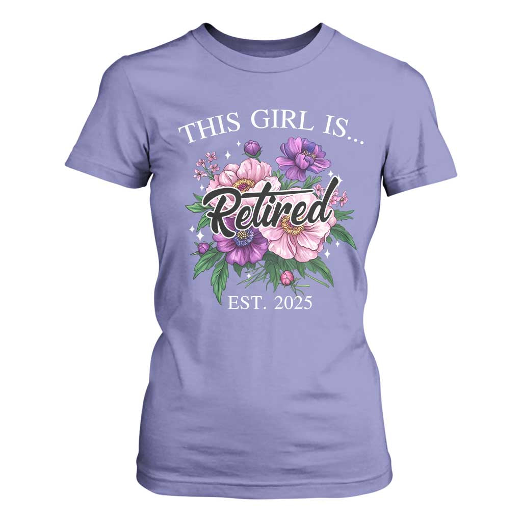 This Girl Is Retired Est 2025 T Shirt For Women TS09 Violet Print Your Wear